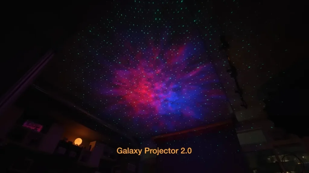 galaxy projector color and stars